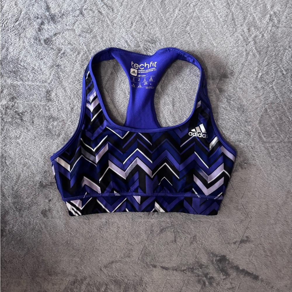 Adidas Women's Techfit Purple Sports Bra
